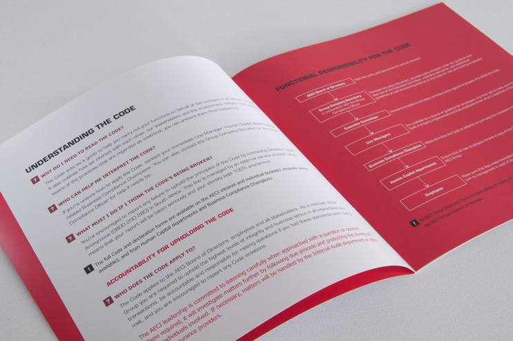 Code of Ethics, Booklet, mini, summary, AECI, 